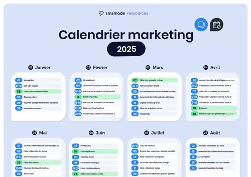 Calendrier marketing 2025