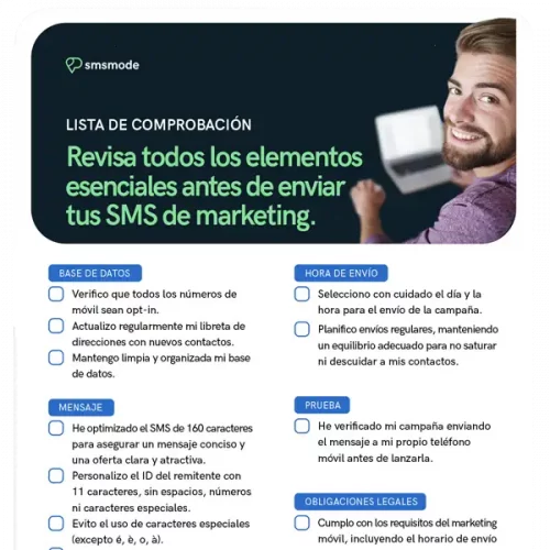 Lista de control de los puntos antes de enviar su SMS de marketing