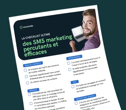 Checklist ultime de l'envoi de SMS marketing